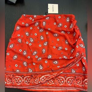 Bandana print mini skirt